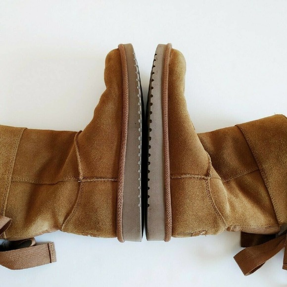 Ugg 8 Suede Koolaburra Tan Carmel 8 Boots Sherpa Chesnut - Picture 5 of 11